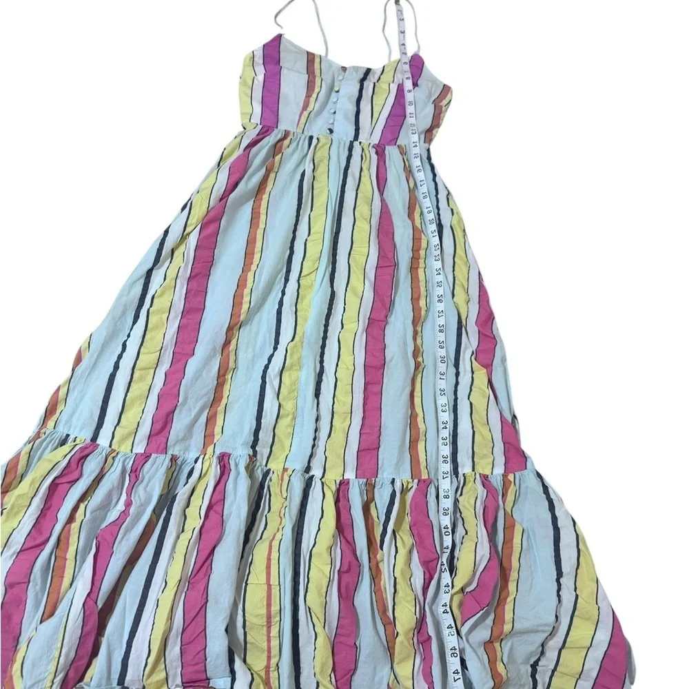 J. Crew Multicolor Striped Midi Dress